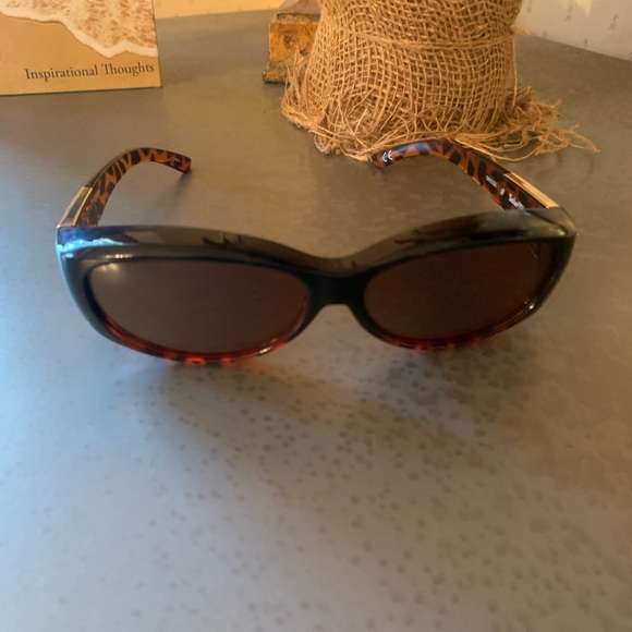 Solar Shield, fits over your glasses, SS FO-012 TORTOISE SHELL driving WVN. - Picture 1 of 13